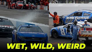 NASCAR New Hampshire Recap  Dont Call Them Rain Tires NASCAR Has Wet Weird and Long Race [upl. by Puiia]