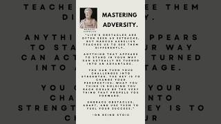 Mastering adversity and turning obstacles into winsadversityselfgrowth flexibilitywisdomstoic [upl. by Anuahsed]