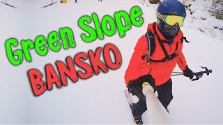 Ski in Bansko Bulgaria  2017  Green Slope No 1 [upl. by Amarillas]