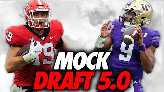 FAST 2024 NFL Mock Draft  Michael Penix to LAS VEGAS  NFL Mock Draft 50 [upl. by Nilcaj]