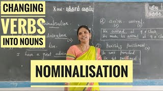 std 10  Nominalisation  converting other parts of speech into noun [upl. by Daphene]