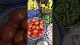 Refilling fridge evening market dailyroutine vegetables fruits fishtrendingshorts [upl. by Kcirrem]