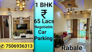 Ghansoli 1 BHK furnished flat for sale ll 1bhk for sale in ghansoli ll 7506936313 [upl. by Derag]