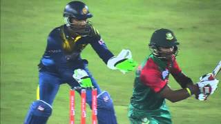 Bangladesh vs Sri Lanka I Asia Cup 2016 I Sabbir Rahmans 80 Runs [upl. by Nymassej]