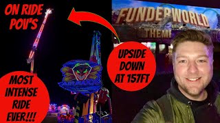 FUNDERWORLD Theme Park Bristol  AIRMAXX  MOST INTENSE RIDE EVER Fun Fair Vlog March 2024 [upl. by Ailet]