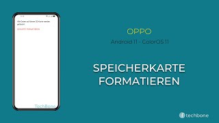 Speicherkarte formatieren  Oppo Android 11  ColorOS 11 [upl. by Hardej]