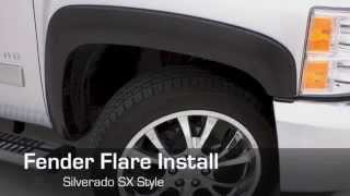 Lund  Fender Flare RX amp SX Chevrolet Silverado Installation [upl. by Calhoun378]