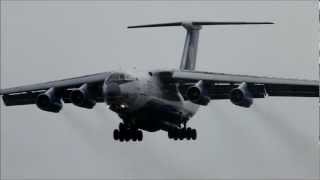 Silk Way Ilyushin IL76TD arrival at Geilenkirchen NATO Air Base HD [upl. by Kelcy661]