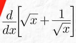 Derivative of sqrtx1sqrtx  Calculus 1 Exercises [upl. by Yelena451]