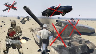 Oppressor MKII with explosive MG the Khanjali Hunt GTA Online [upl. by Alyose]