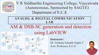 ADC lab  AM amp DSBSC Generation and Detection using LABVIEW [upl. by Ericka926]