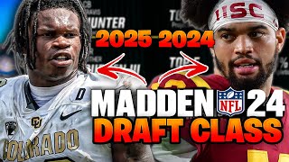 2024  2025 MADDEN 24 DRAFT CLASSES ARE LIVE Download NOW [upl. by Pryce]