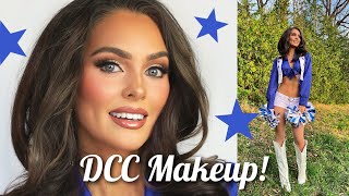 ⭐️DCC MAKEOVER⭐️ Dallas Cowboys Cheerleader Inspired Makeup Tutorial [upl. by Kendyl]