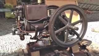 MOTORE DEPOCA  GAS ENGINE  IHC McCormickDeering type M 1½ hp [upl. by Elletnahc224]