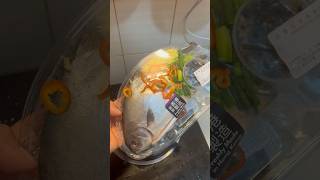 How to make steam fish in a rice cooker  delicious steam fish at Home shorts viralshorts fish [upl. by Aniwde]