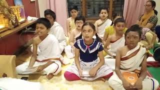 Ganapati Atharva Sheershanam  Trayee Veda Vidyalaya  Young students chanting [upl. by Nomae341]