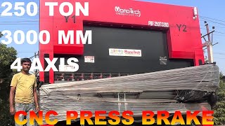 250 Ton x 3200mm CNC Heavy Duty 4 Axis Press Brake Machine [upl. by Llehsam]