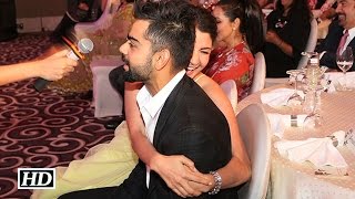 Anushka amp Virat Share a Romantic Hug in Public [upl. by Schober]