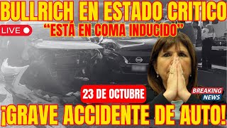 ¡IMPACTANTE ACCIDENTE 🚨 Patricia Bullrich sufre un violento choque automovilístico [upl. by Neitsirk]