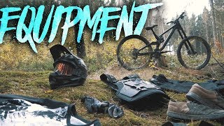 Meine Bike Ausrüstung für Downhill amp Enduro  Protektoren Helm Schuhe MTB Bekleidung  Fabio Schäfer [upl. by Yr293]