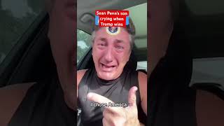 Sean Penn’s son crying after Trump wins [upl. by Yniatirb75]