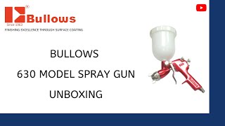 Unboxing of Bullows 630 Paint Spray Gun [upl. by Gualtiero]