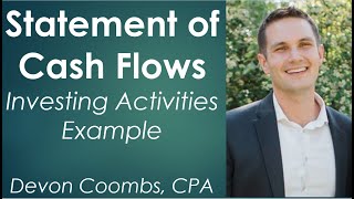 Statement of Cash Flows Example  Investing Activities [upl. by Ahoufe]