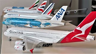 Qantas Airbus A380 1200 Diecast model Unboxing  Gemini Jets [upl. by Ixela184]