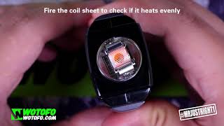 How to Wicking Mesh Style Coil of Wotofo Profile RDA [upl. by Oilisab]