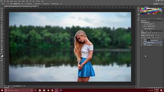 how to blur background in Photoshop Malayalam [upl. by Anyotal]