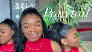 COMMENT FAIRE UNE QUEUE DE CHEVAL  POSTICHE  HOW TO SLAY YOUR PONYTAIL  SYNTHETIQUE [upl. by Ydnat]