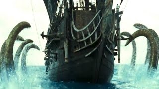 Pirates Of The Caribbean 2  The Kraken Battle Scene [upl. by Nadine167]