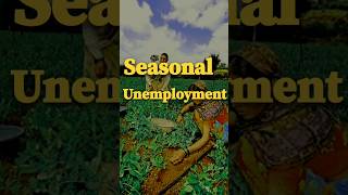 What is Seasonal Unemployed People as a resource  class9 class9economics viralshorts [upl. by Ardnossac]