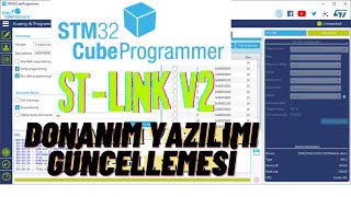 STLinkV2 ProgrammerampDebugger ile Donanım Yazılımı Güncellemesi Firmware Update  Cube Programmer [upl. by Naz199]