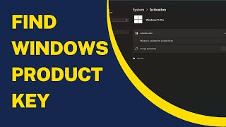 Find Windows Product Key [upl. by Seni895]