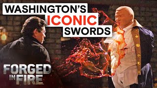 REMAKING George Washingtons ICONIC Swords  Forged in Fire [upl. by Abbi679]