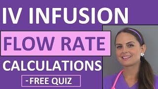 Dosage Calculations for Nursing Students Made Easy on IV Infusion Rate Calculations Video 5 [upl. by Ehsiom53]