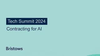 Tech Summit 2024  Contracting for AI [upl. by Aymer]