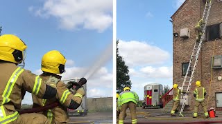 How UK Fire Fighters put out a house fire [upl. by Assiralk]