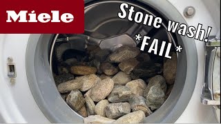 Stress test STONE WASH in Miele washing machine EPIC FAIL [upl. by Kancler]