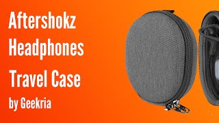 Aftershokz OnEar Headphones Travel Case Hard Shell Headset Carrying Case  Geekria [upl. by Kcinomod]