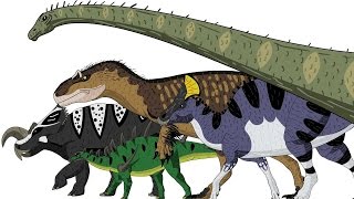 MARCHING DINOSAURS  Animated Size Comparison [upl. by Scever867]