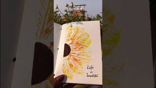 Sunflower painting🌻 art painting shorts drawing sunflower [upl. by Hinch]