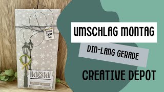 Umschlag Montag bei Creative Depot  Din Lang Gerade Lasche ❤️ [upl. by Farlay]