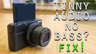 SONY RX 100 Audio Fix [upl. by Shoifet]