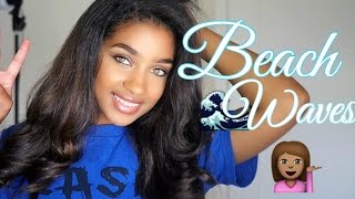 Loose Beach Waves Hair Tutorial [upl. by Stanfill]