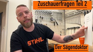 Zuschauerfragen Teil II sägendoktor kettensäge motorsäge stihl husqvarna reparatur diy [upl. by Lahcear]