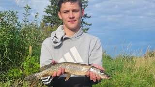 fishing for battle river monsters in ponoka alberta [upl. by Fadden]