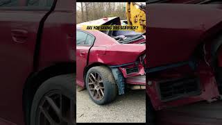 Is this scatpack salvageable automobile srt challenger supercharged hellcat dodgechargersrt [upl. by Verras371]