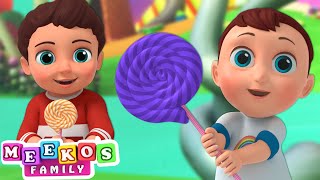 🍭 Lollipop Song 🍭  Nursery Rhymes and Kids Songs  Meekos Family [upl. by Nomae]